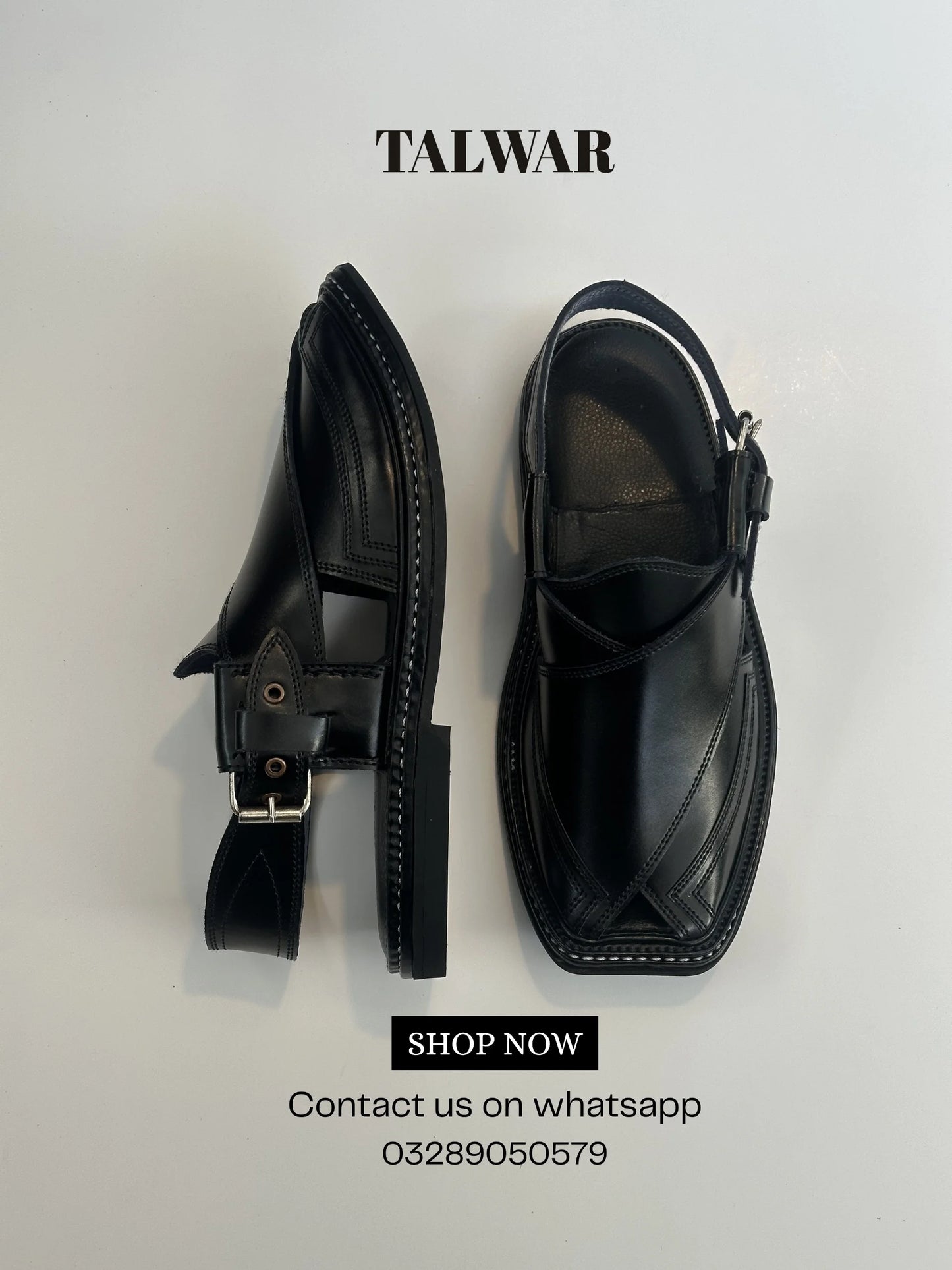 Talwar Premium triple gear Chappal - jet black