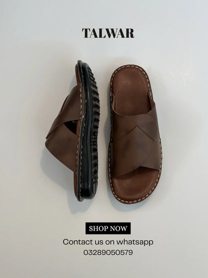 Talwar Handmade Soft Slippers - Deep Chocolate