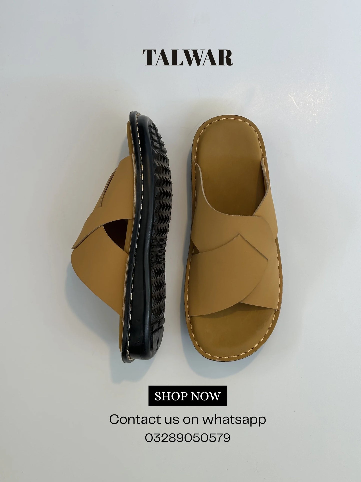 Talwar Handmade Soft Slippers - Golden Tan