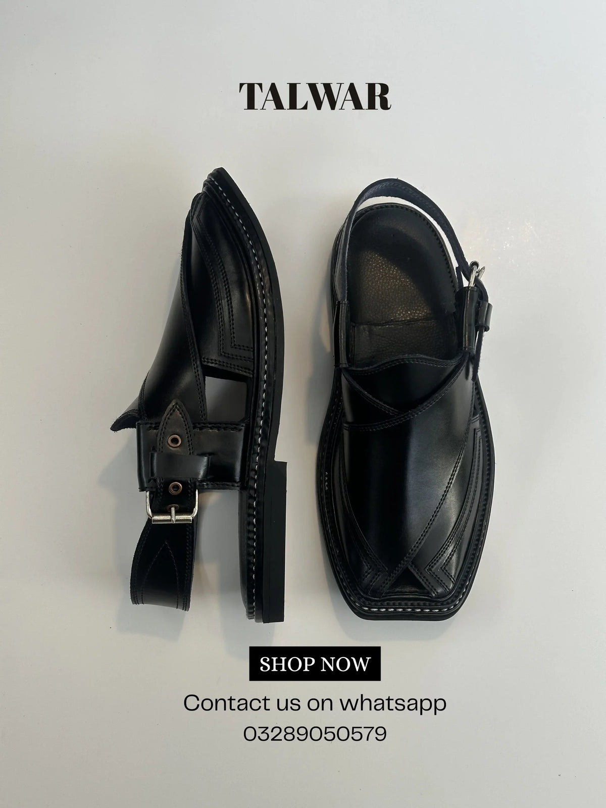Talwar Premium triple gear Chappal - jet black