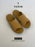 Talwar Handmade Soft Slippers - Golden Tan