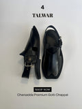 Talwar Premium Golti Chappal - Jet Black