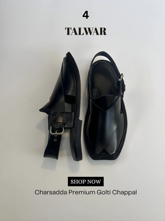 Talwar Premium Golti Chappal - Jet Black