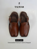 Talwar Premium Golti Chappal - Auburn Brown
