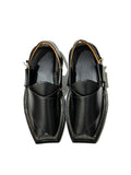 Kaptaan Chappal – Black (High Shine)