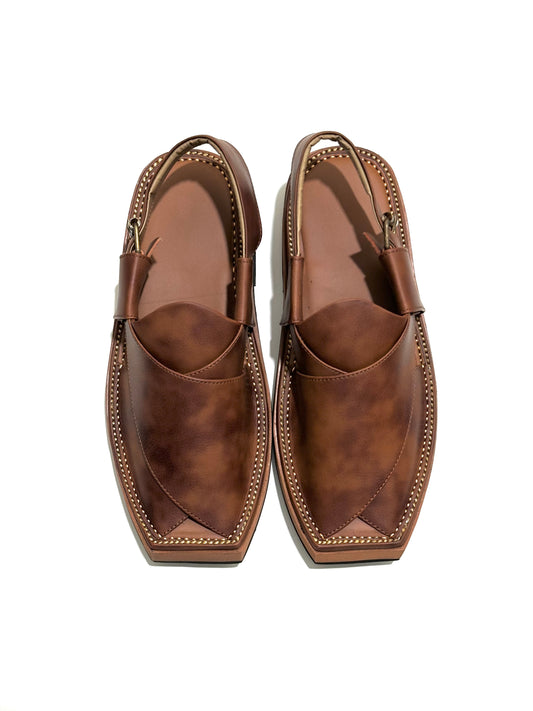 Kaptaan Chappal – Antique Brown