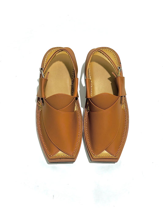 Kaptaan Chappal – Camel Tan