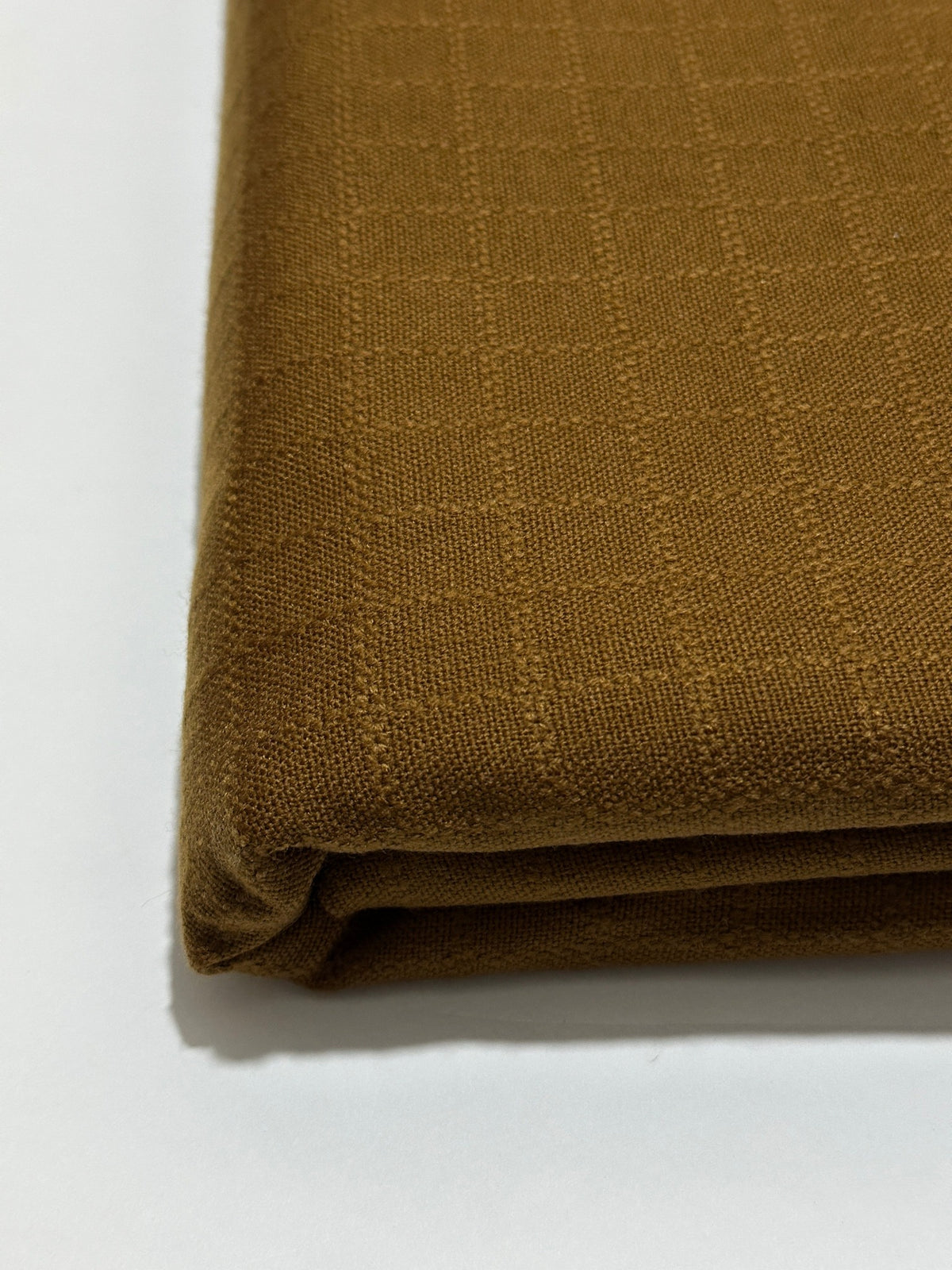 Talwar Store Slub Hamtaa fabric in Warm Mustard Brown, view 2