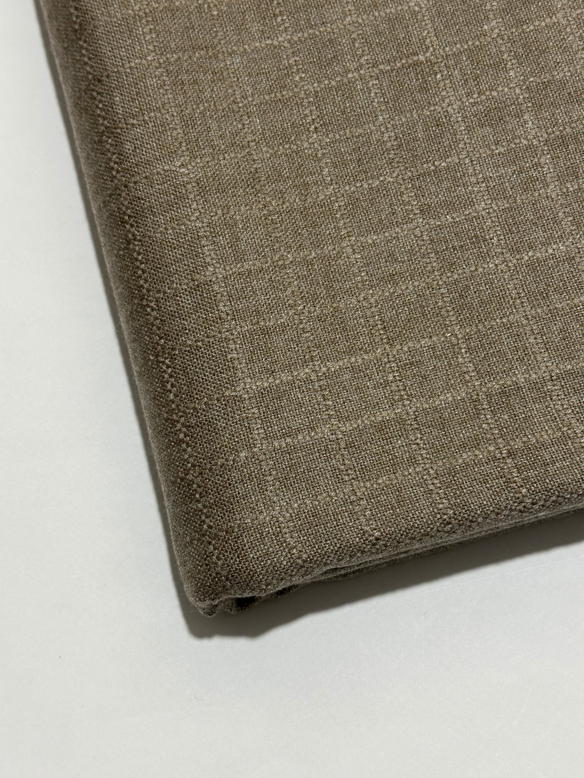 Talwar Store Slub Hamtaa fabric in Taupe Grey, view 2