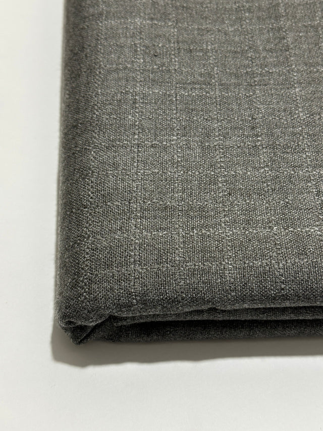 Talwar Store Slub Hamtaa fabric in Stone Grey, view 2