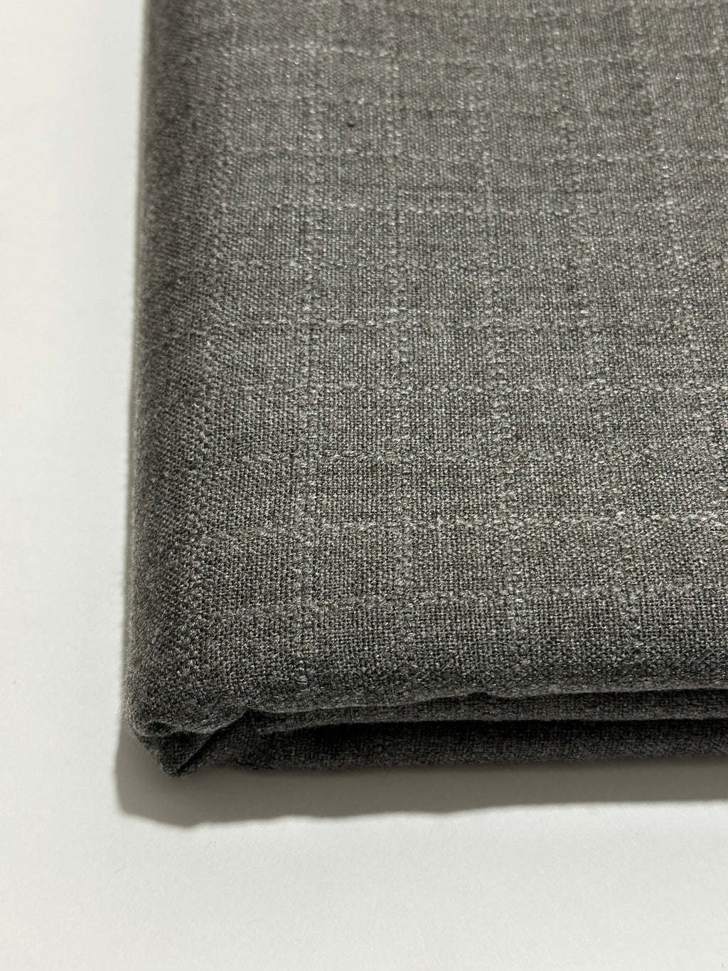 Talwar Store Slub Hamtaa fabric in Stone Grey, view 2