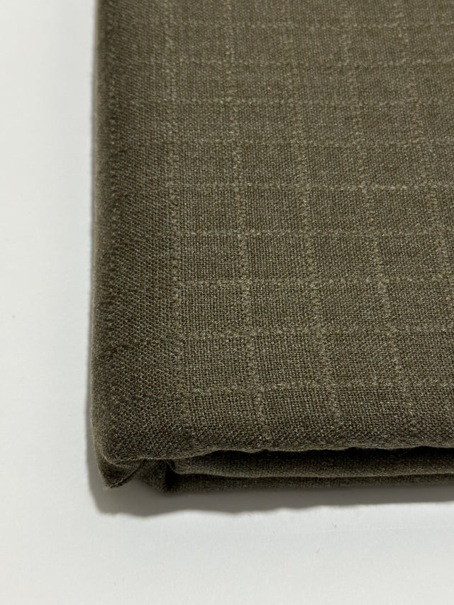 Talwar Store Slub Hamtaa fabric in Muted Olive Grey, view 1