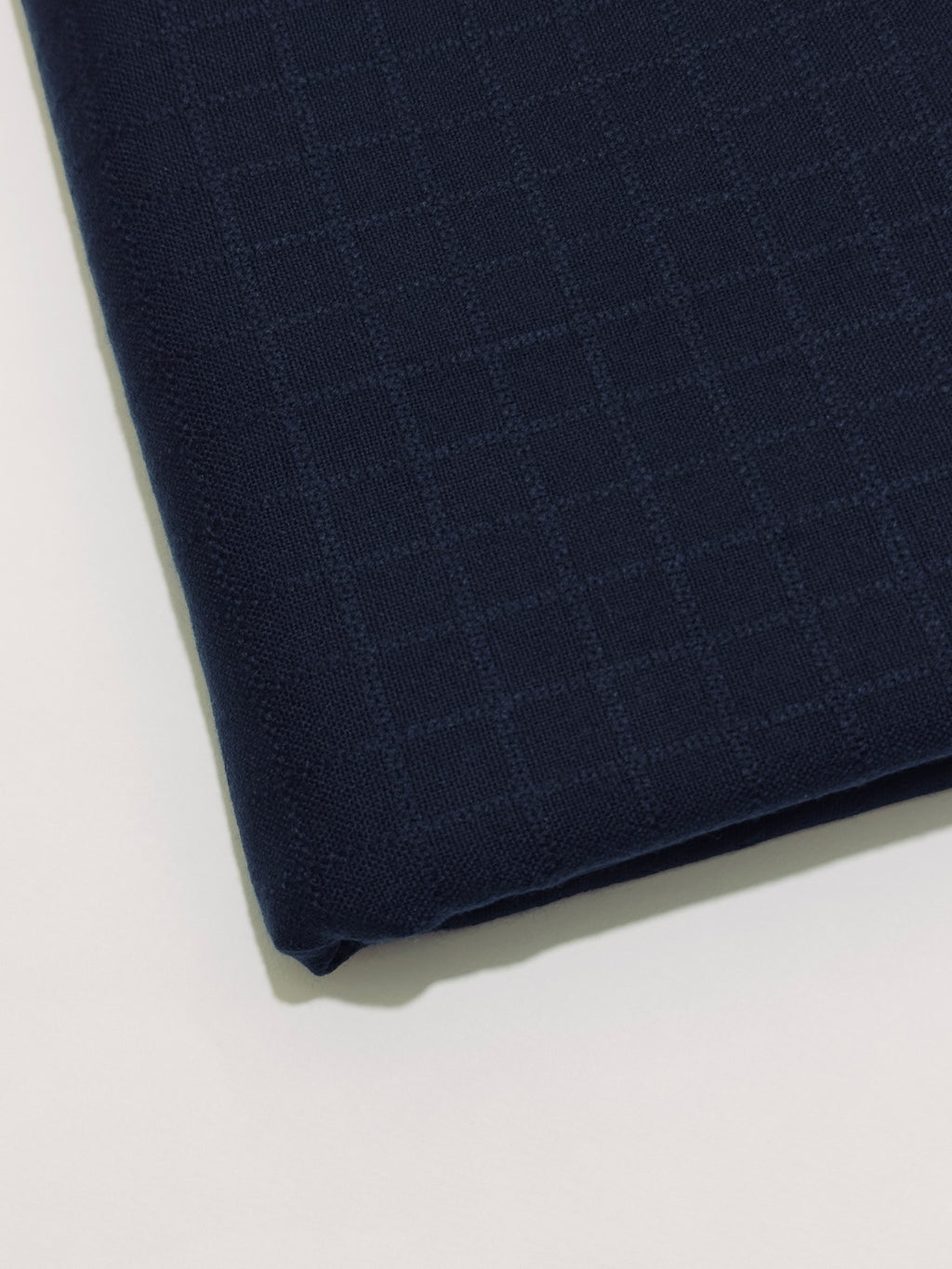 Talwar Store Slub Hamtaa fabric in Classic Navy Blue, view 2
