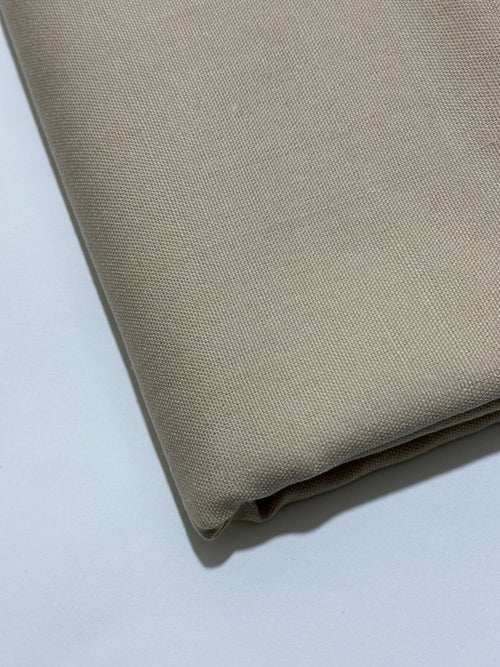 Warm Greige Handmade Hamtaa wool fabric, alternate folded angle
