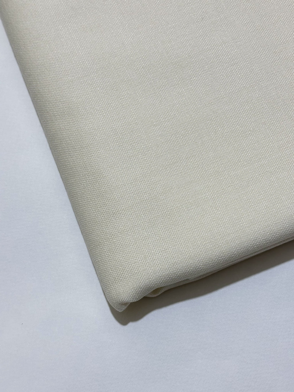 Off White Handmade Hamtaa wool fabric, folded texture detail