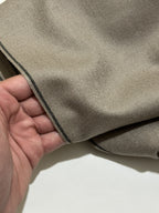 Sand Beige Handmade Hamtaa wool fabric, selvedge detail